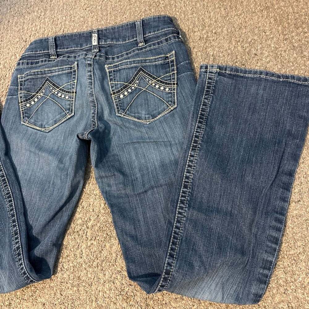 Ariat Real Denim Bootcut Jeans Size 30L Blue Wash